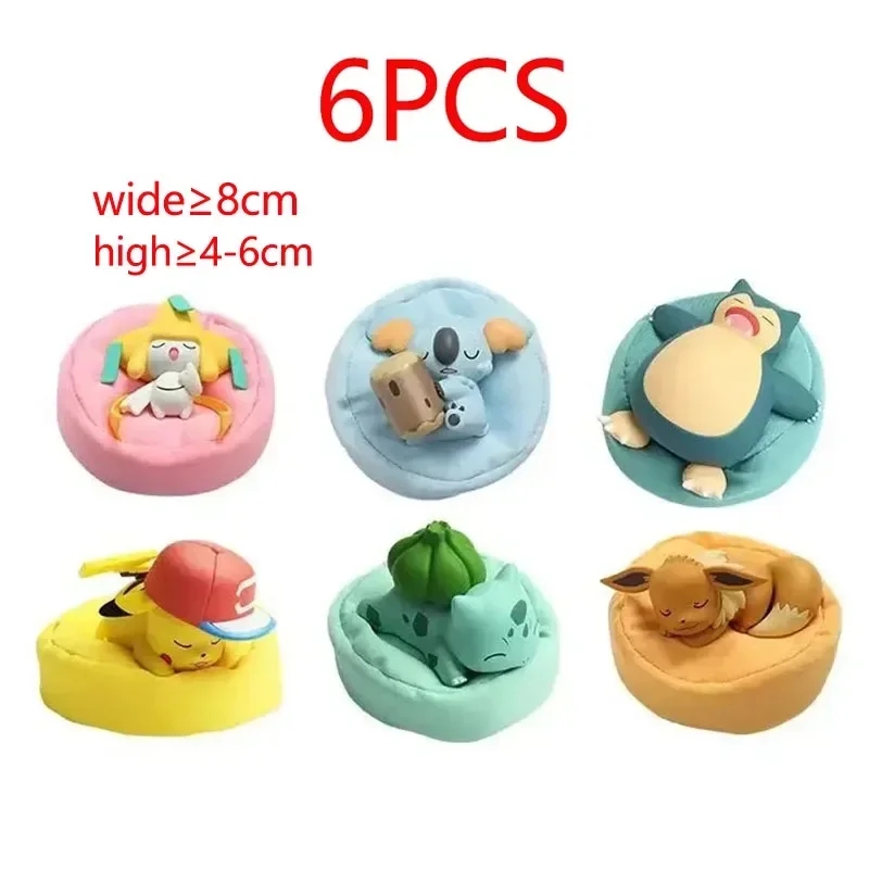 Pokemon Schlafpuppen Geschenke / Ballspielzeuge Pikachu Bulbasaur Eevee Snorlax Jirachi Komala PVC Anime Figuren Kawaii Spielzeuge – Detail 1