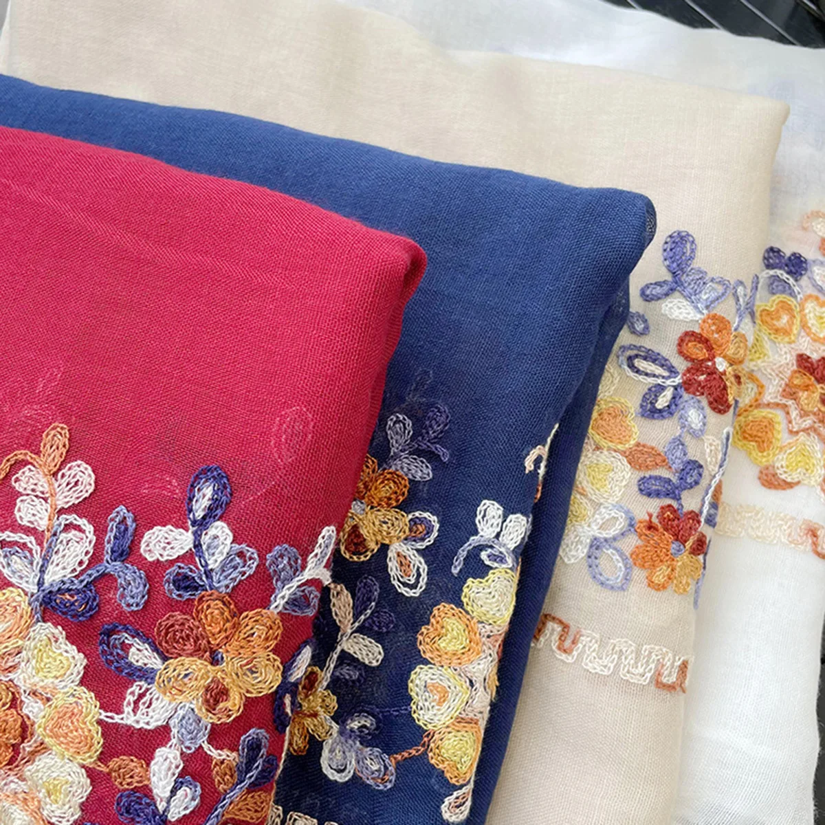 2025 New Soft Cotton Hijab Sca - đánh giá và giá Embroidery Pashmina