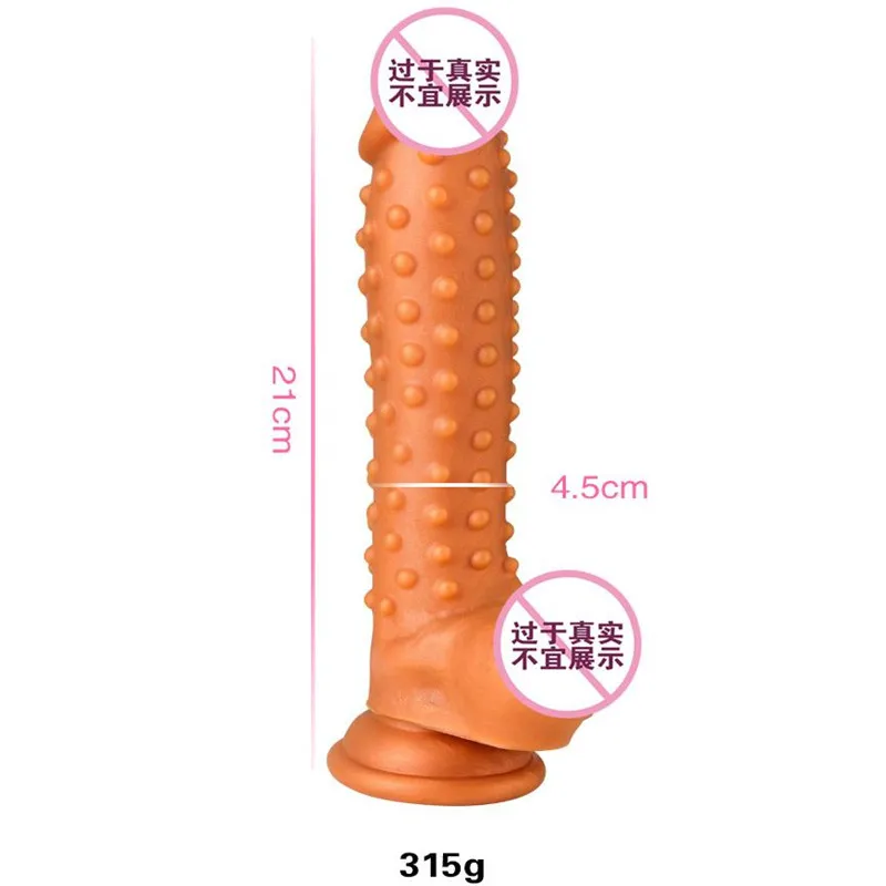 

Realistic Dildo Butt Plug Large Particles Fake Penis G-spot Vagina Massage with Suction Cup Big Dick Anal Sex Toys for Women Men