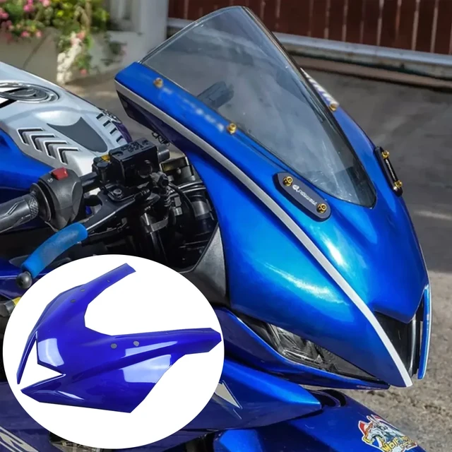 Motorcycle Front Nose Upper Fairing Body Frame Cover Head Cowl For YAMAHA  YZF R125 R15 V3.0 2019 2020 2021 YZFR15 R-125 Part ABS - AliExpress