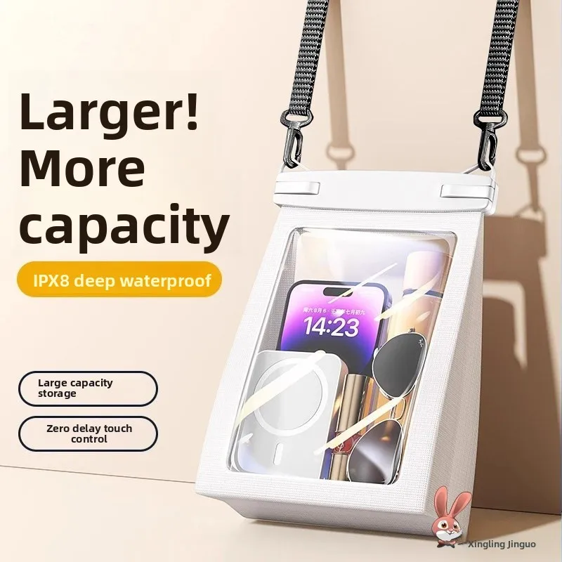 

Large Size Waterproof Bag for Mobile Phone Photography Floating in Water Crossbody Bag Suitable for Water Festival And Rafting