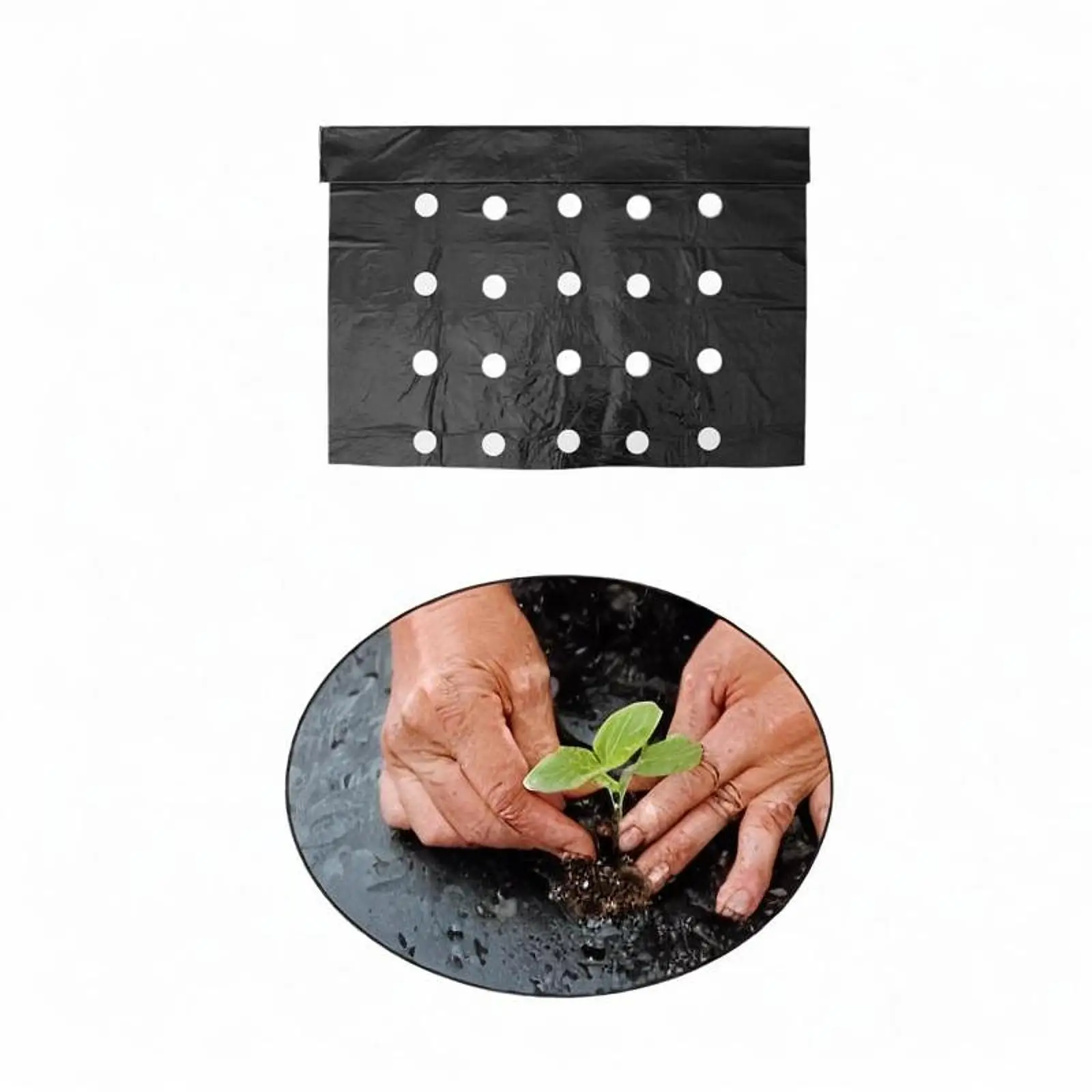 

Garden Vegetable Mulch Film Greenhouse Farming Borders Ground Cover Black PE Mulch Film for Agricultural Vegetable Garden Plant