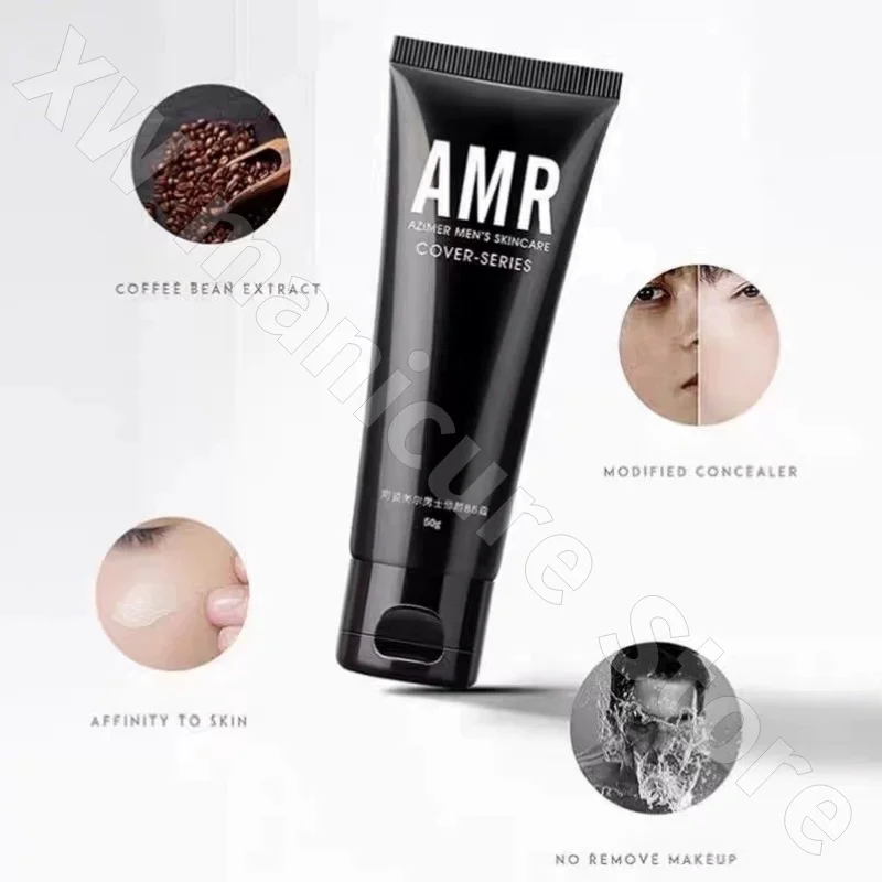 AMR Men's Non-Face Cream BB Cream Moisturizing and Brightening Skin Tone Natural Concealer Non-False White 50g