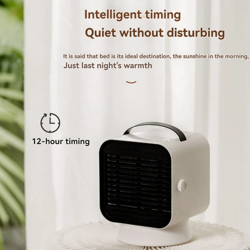 พัดลมฮีตเตอร์แบบพกพา3S, เครื่องทำน้ำร้อนร้อนเร็วความร้อนเซรามิกความร้อนสำหรับโต๊ะทำงานปลั๊ก