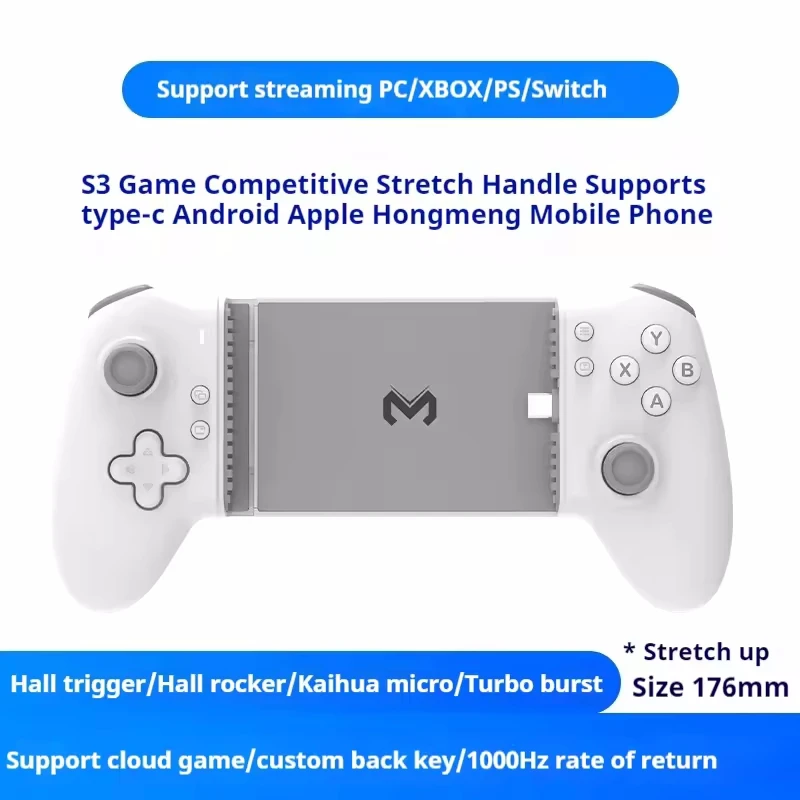 Gamepad Gaming Controle Voor Mobiele Android Mobiele Telefoon Mobiele PC Tablet Hall Effect Joystick Commando Type C Game Pad Controller