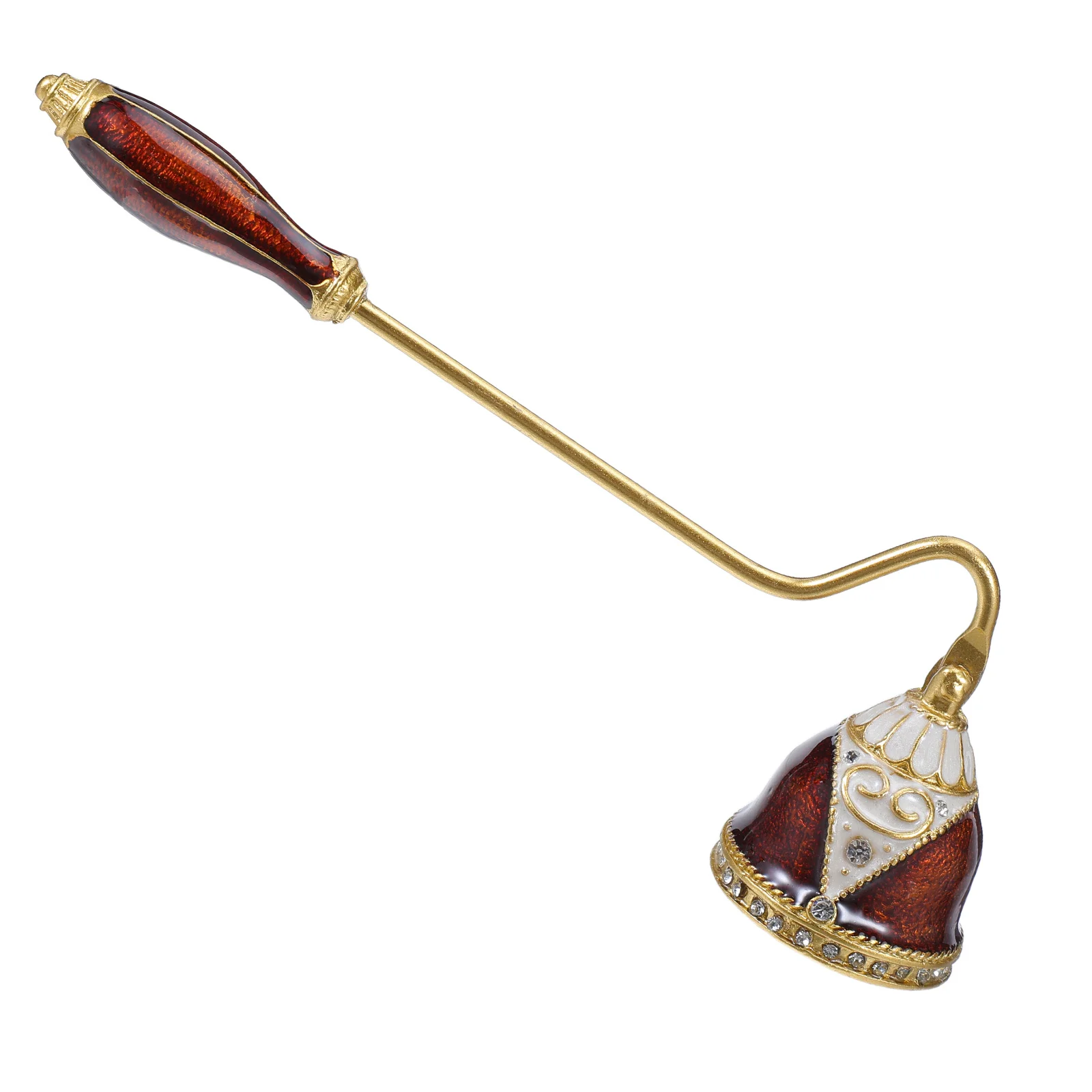 

Snuffer Tool Vintage Enamel Leaf Design For Jar Candles Flame Extinguisher Metal Wick Dipper Accessory Wedding