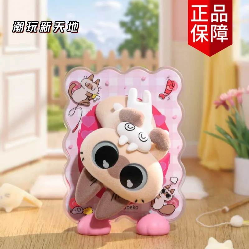 سيامي القط أزوكي أزوكيسان شفاء لحظة سلسلة صندوق أعمى أنيمي الشكل ثلاثية الأبعاد مغناطيس الثلاجة مكتب حلية لعبة هدية للأطفال #4