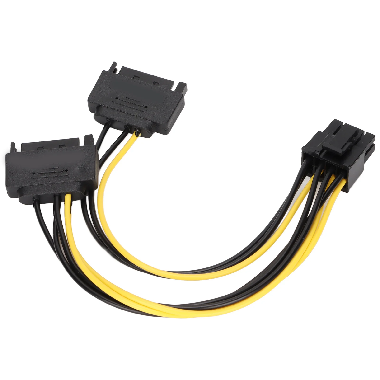 PCIE Power Cable 15pin To 8pin 20cm Length ABS Materials GPU Power Cables Simple  Easy Use for Computer Accessories