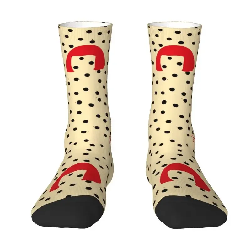 Novelty Printing Yayoi Kusama Socks for Women Men Male Stretchy Summer Autumn Winter Abstract Painting Crazy Crew Socks