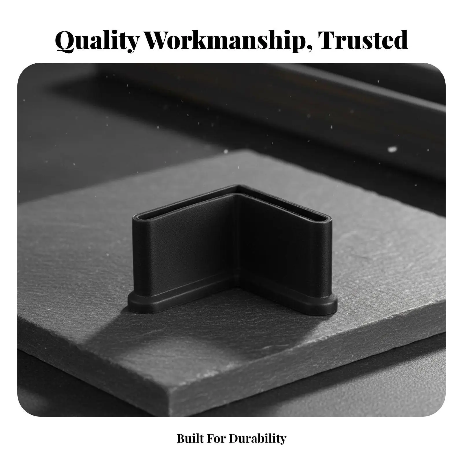 Rubber Corner Protector for Furniture Legs Angle Iron Cover Anti Slip Floor Protection Workshop Table Chair Safety Cap