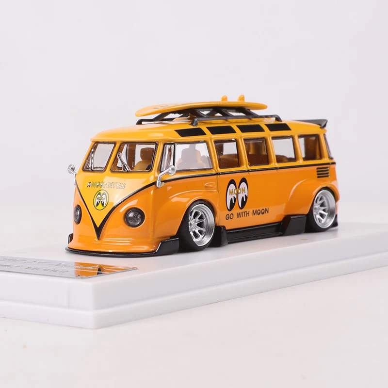 TPC 1/64 RWB T1 BUS Simulation Die casting Alloy Car Model Crafts Decoration Collection Toy Tools Gift