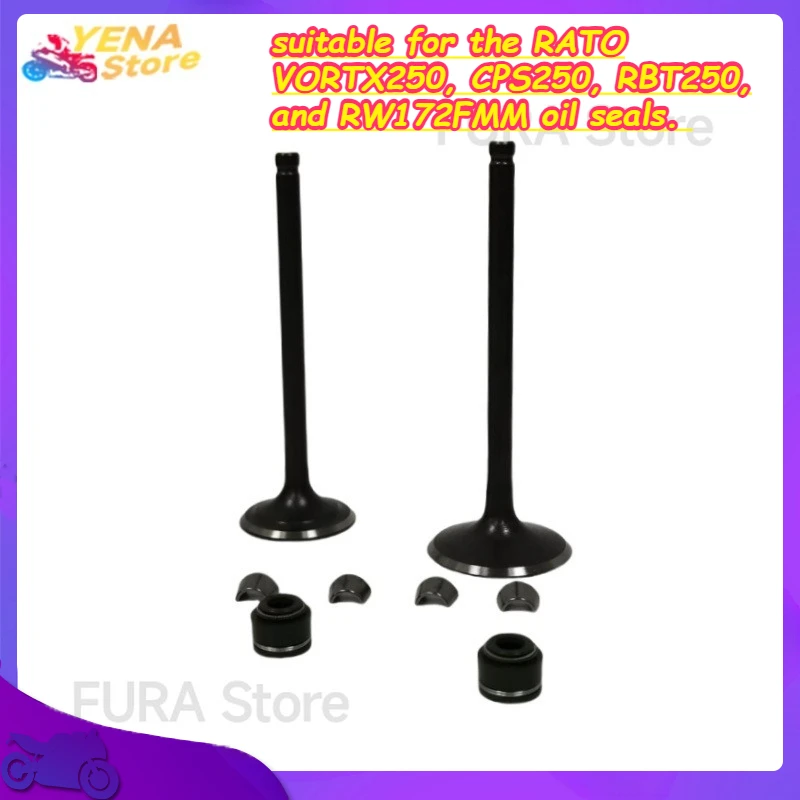 

Suitable for the intake and exhaust rods of the RATO VORTX250, CPS250, RBT250, RW172FMM engines, as well as the valve oil seals.