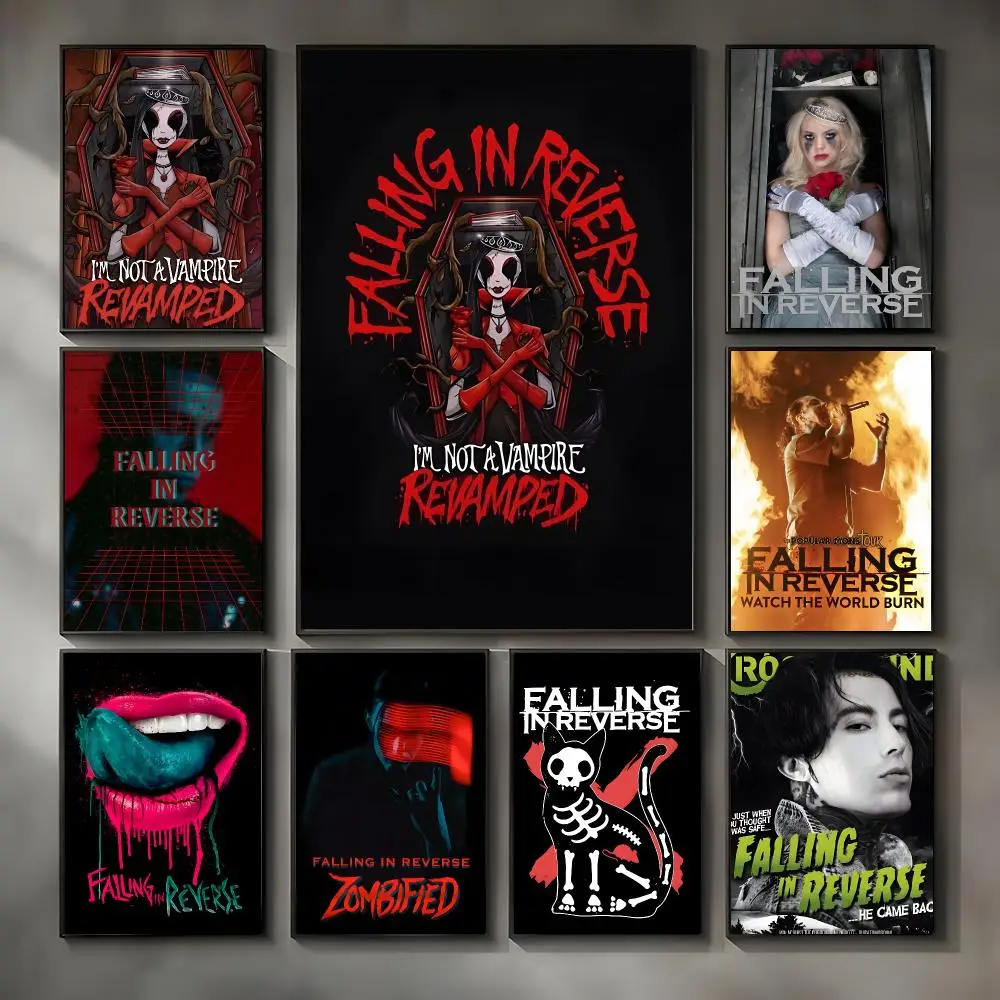 Rock Band F-falling in Reverse Poster Modern Interior Wall Decor & Trendy Home Highlights