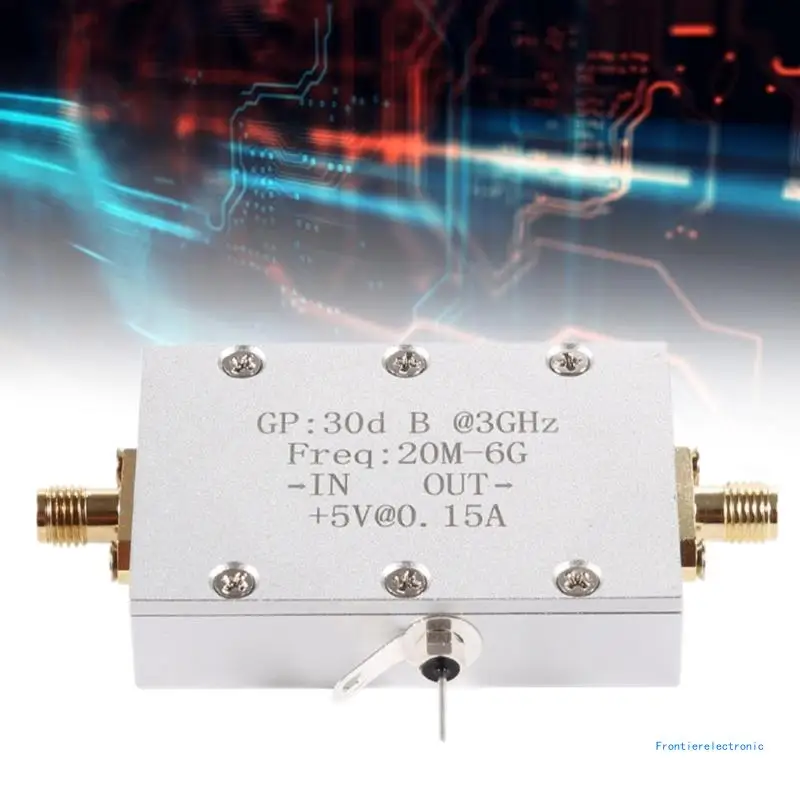 Radio Module, RF Amplifiers 5-20Mhz-6Ghz 30dB Broadband Low Noise Filter Module Low Noise Amplifiers DropShipping