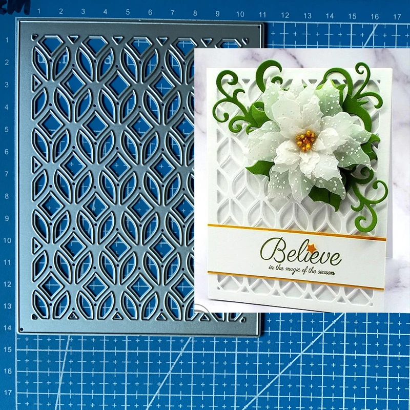Lucky Goddess Metal Cutting Dies Panel Background 1 Diy Scrapbooking Photo Album Decorative Embossing Paper Card Crafts