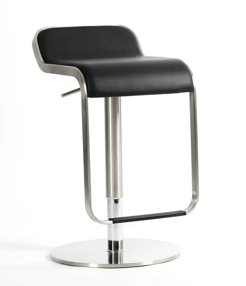 Simple Style Lapalma Lem Aluminium Italian Leather PU Bar Stools Bar Chair Home Bar