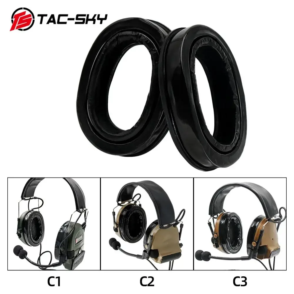 TAC-SKY for peltor series headphones comta i ii iii tactical headset headset accessories silicone earmuffs ear cushions