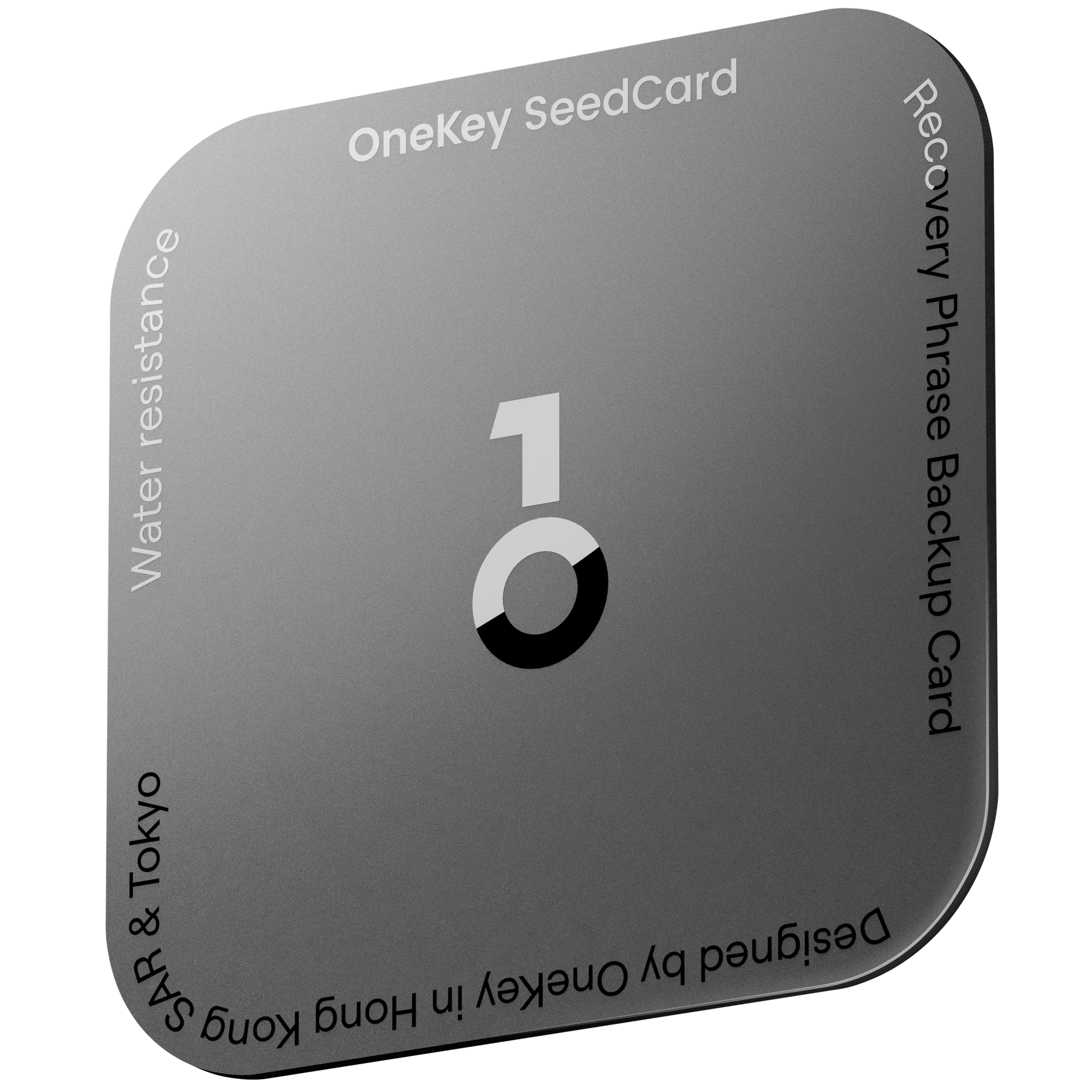 OneKey Seed Phrase Backup Card 51x51mm