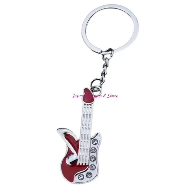 Unique Music Series Keychain Pendant Delicate Musical Instrument Keyring With For The Stylish Women