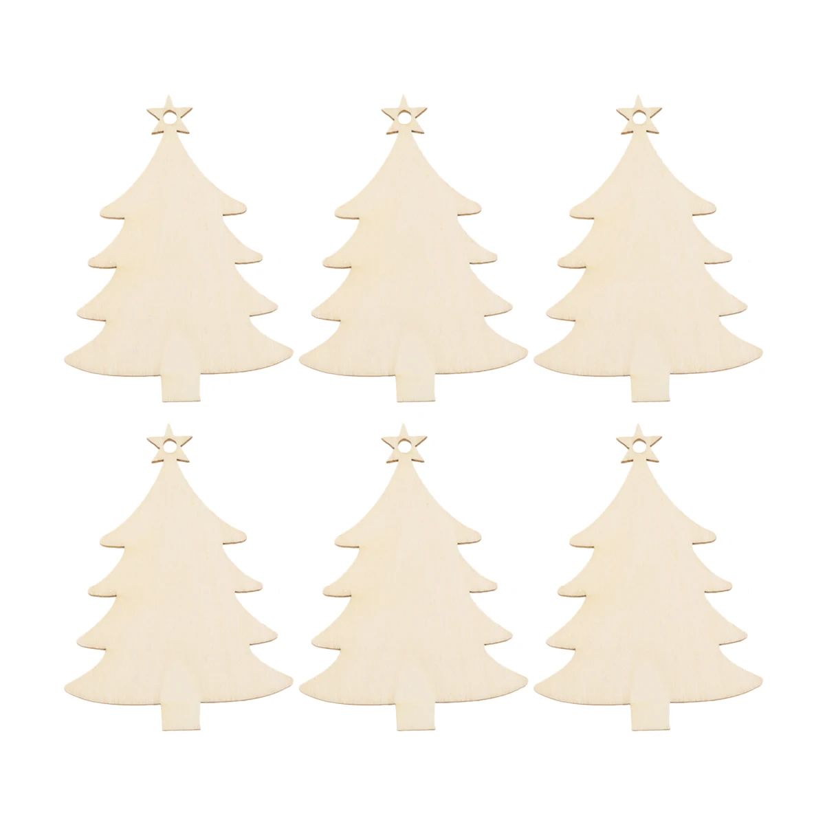 

50pcs Christmas Wooden Hanging Decorations Xmas Tree Party Pendant Home Office Cafe Shop Window Lightweight Artistic