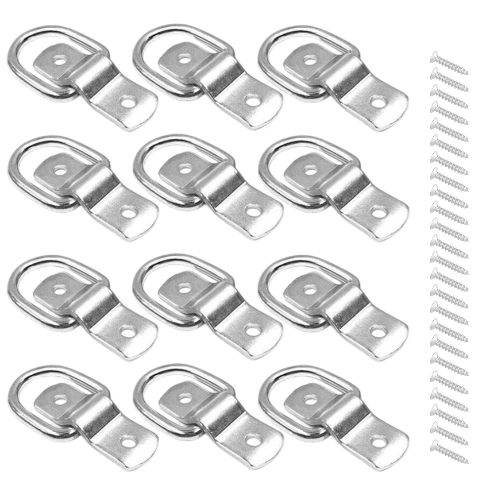 

12 шт., D-образная пряжка, дверная пряжка, грузовой прицеп, анкерная точка фиксации для грузовика, автомобильные аксессуары для судов