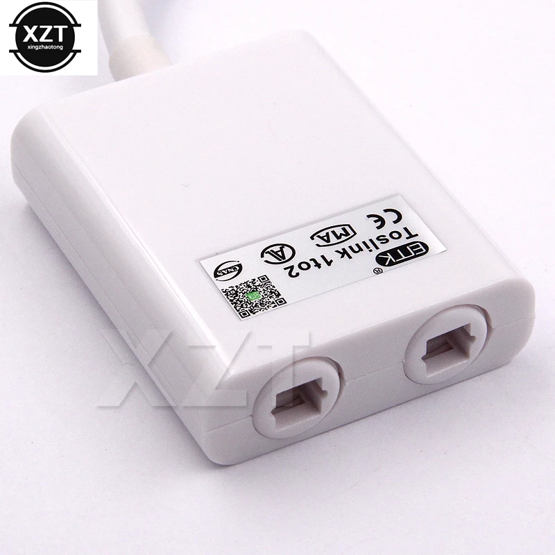 Dual-port Digital Optical Fiber Audio Splitter Adapter Optical Fiber Audio Connection Cable 1 in 2 out Optical Fiber Converter