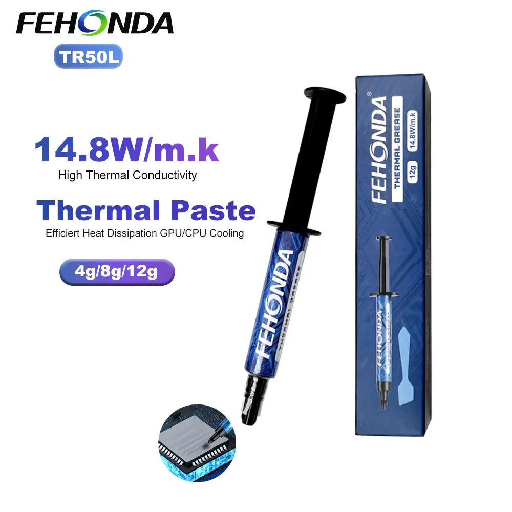

FEHONDA TR50L 14.8W/m.K Thermal Grease High Conductivity Thermal Paste for GPU CPU PS4 High Performance Thermal Compound Grease