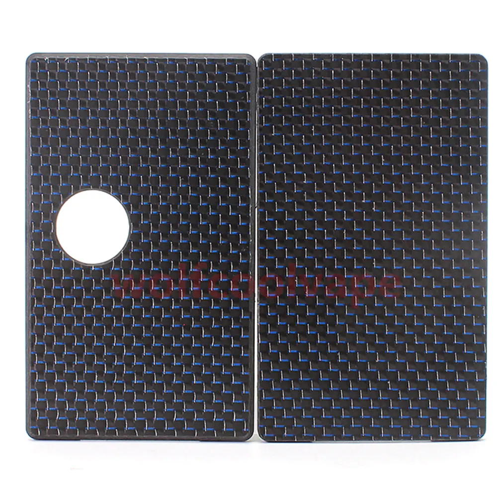 wolfcoolvape vape Round Style Front + Back Door Panel Plates vape for sxk BB / Billet Box Mod Carbon Fiber (2 PCS)
