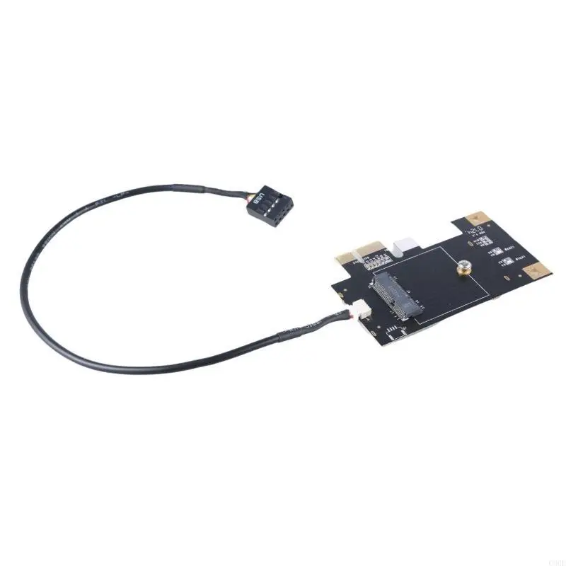 

C90F Easy Installation M.2 NGFF To PCIE Networking Card Adapter for AX200 AX210 MT7921 7922 PC Desktop Wireless Card