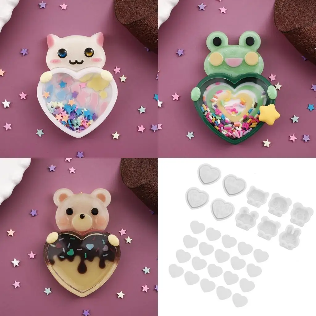 

J78F Силиконовый орнамент ручной работы из смолы с изображением животных на столах или полках