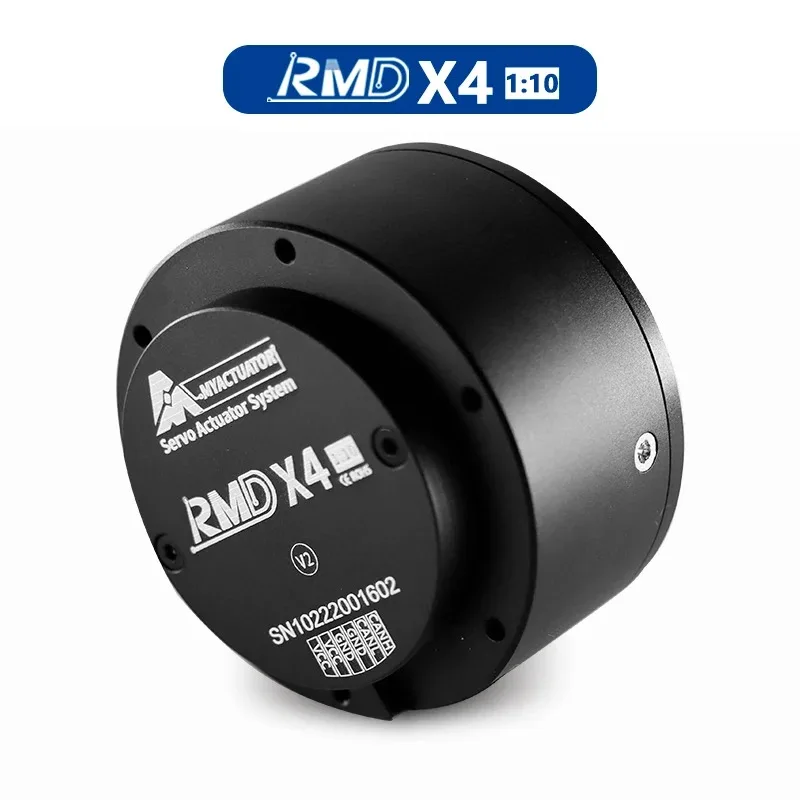 Myactuator RMD-X4 1:10 Steel Reducer Micro Motor High Precision Light Weight BLDC 24V 250RPM 600RPM  CAN RS485 CE ROHS