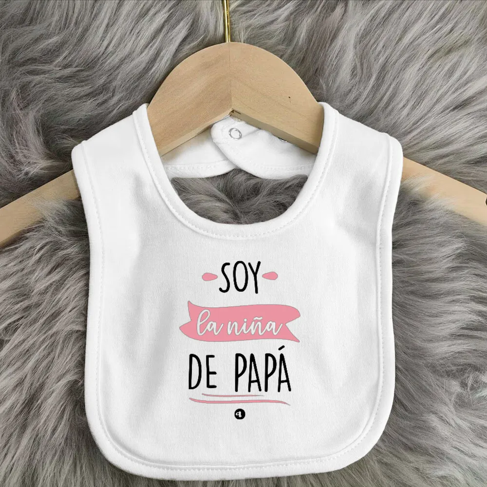 Baberos con estampado para el Día del Padre, ropa para eructar para niños y niñas, regalo para recién nacidos