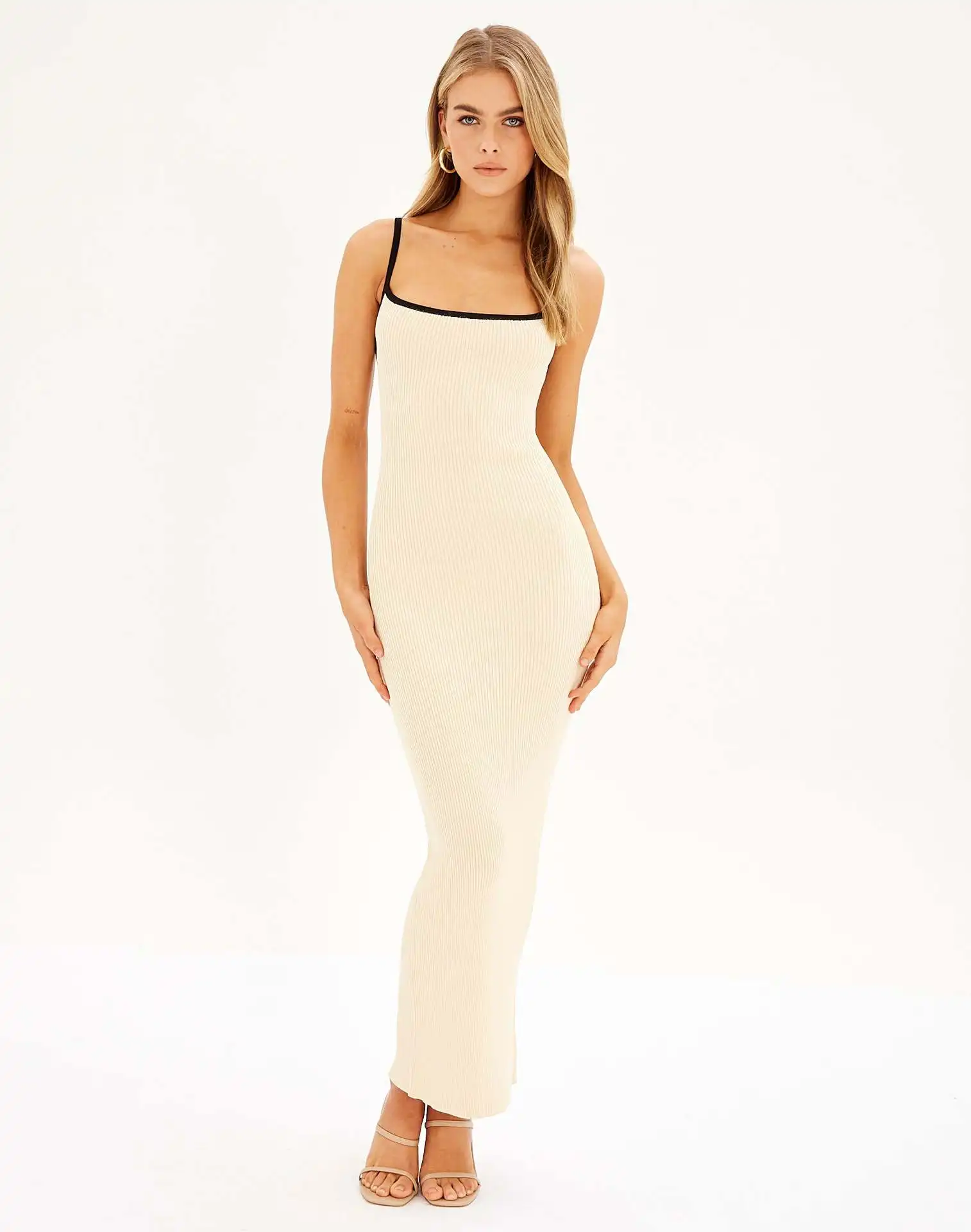 ملابس السباحة الصيف ملابس السباحة مثير عارية الذراعين Bodycon محبوك فستان ماكسي أنيق ضمادة بلا أكمام نادي حفلة بحر التستر