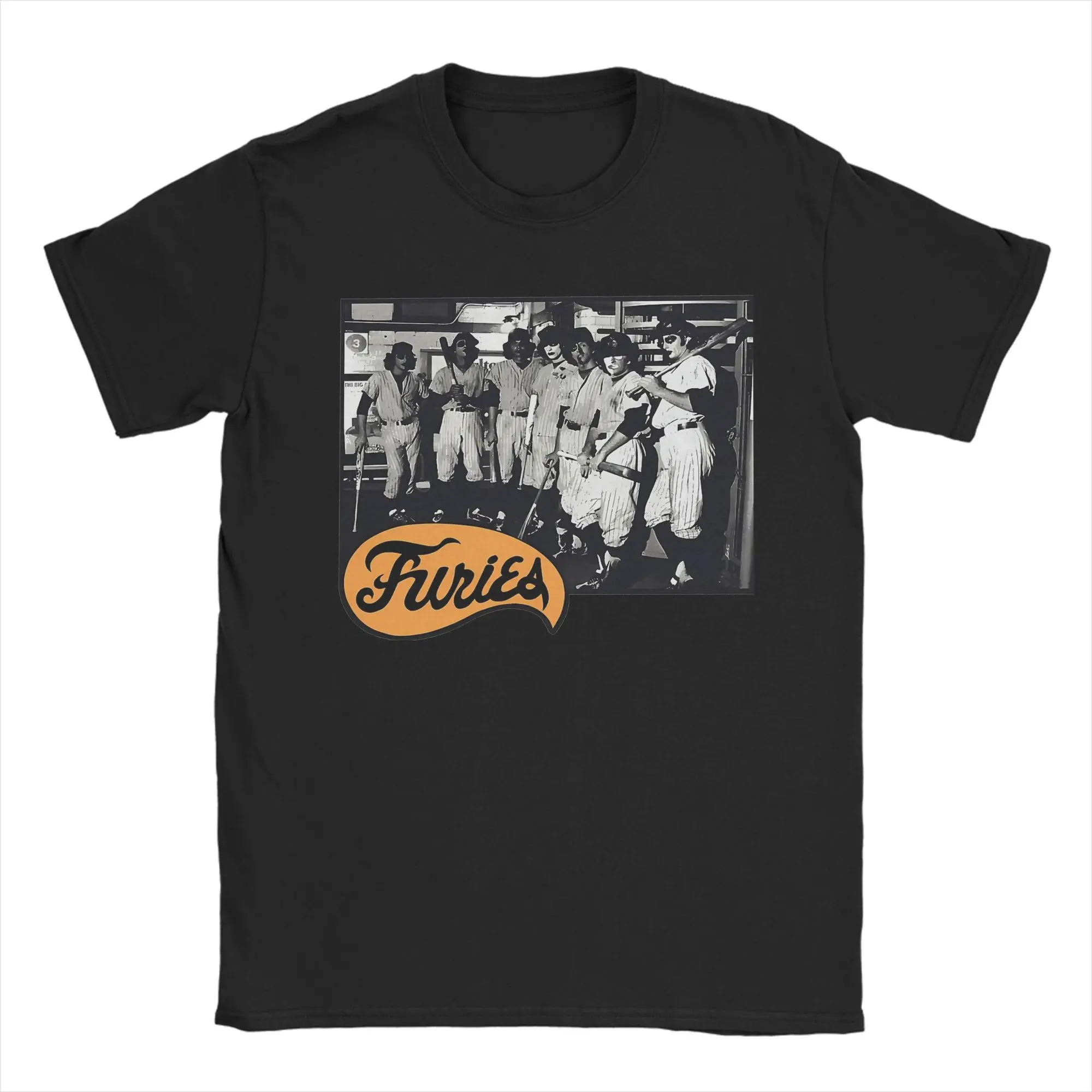Baseball Furies The Warriors  Movies T Shirt Men's Cotton Top Tee Print  Crewneck Short Sleeve
