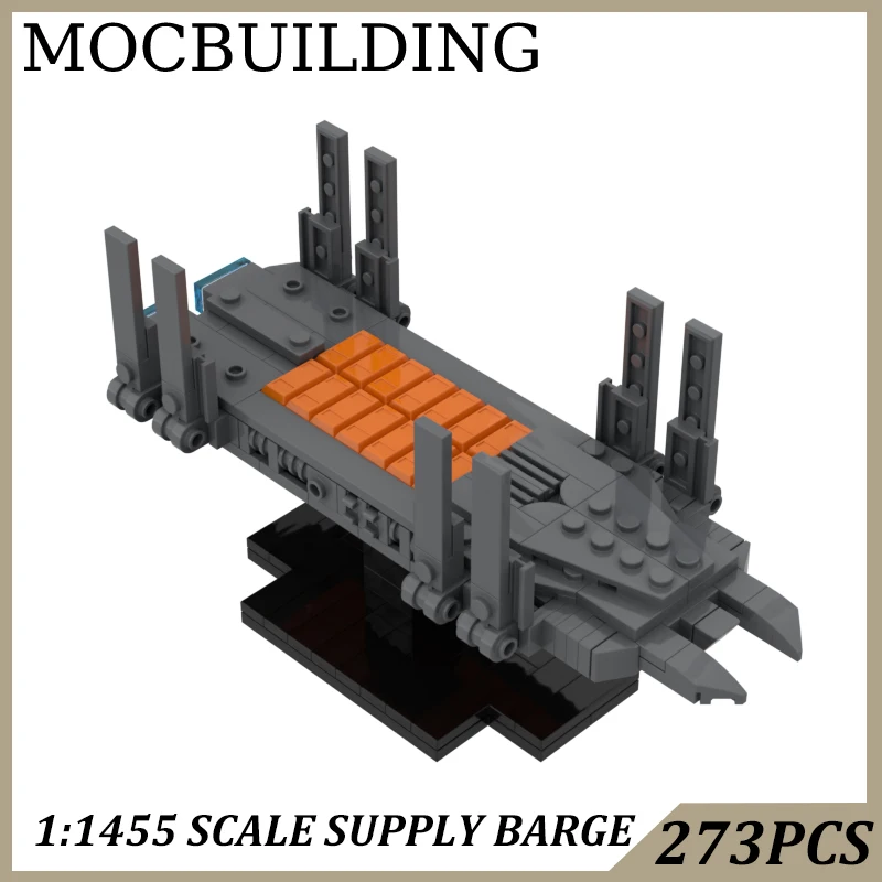 1:1455 Supply Barge Space Ship Model MOC Building Block Bricks DIY Construction Toys Birthday Gift