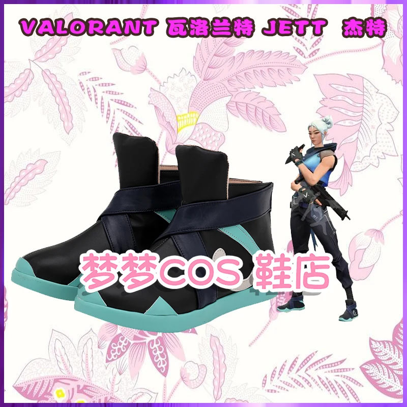 Man Valorant Jett Laarzen Cosplay Schoenen Halloween Cosplay Game Valorant Jett Prop