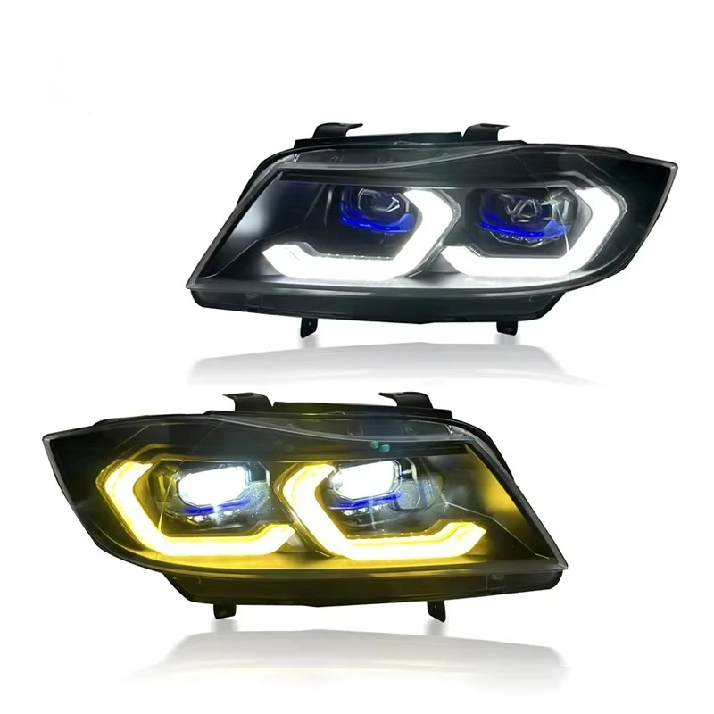 

Auto Accessories Laser Head Lights for 3 Series E90 2005-2012 Laser Headlight White&Yellow Changeable Drls 320i 330i