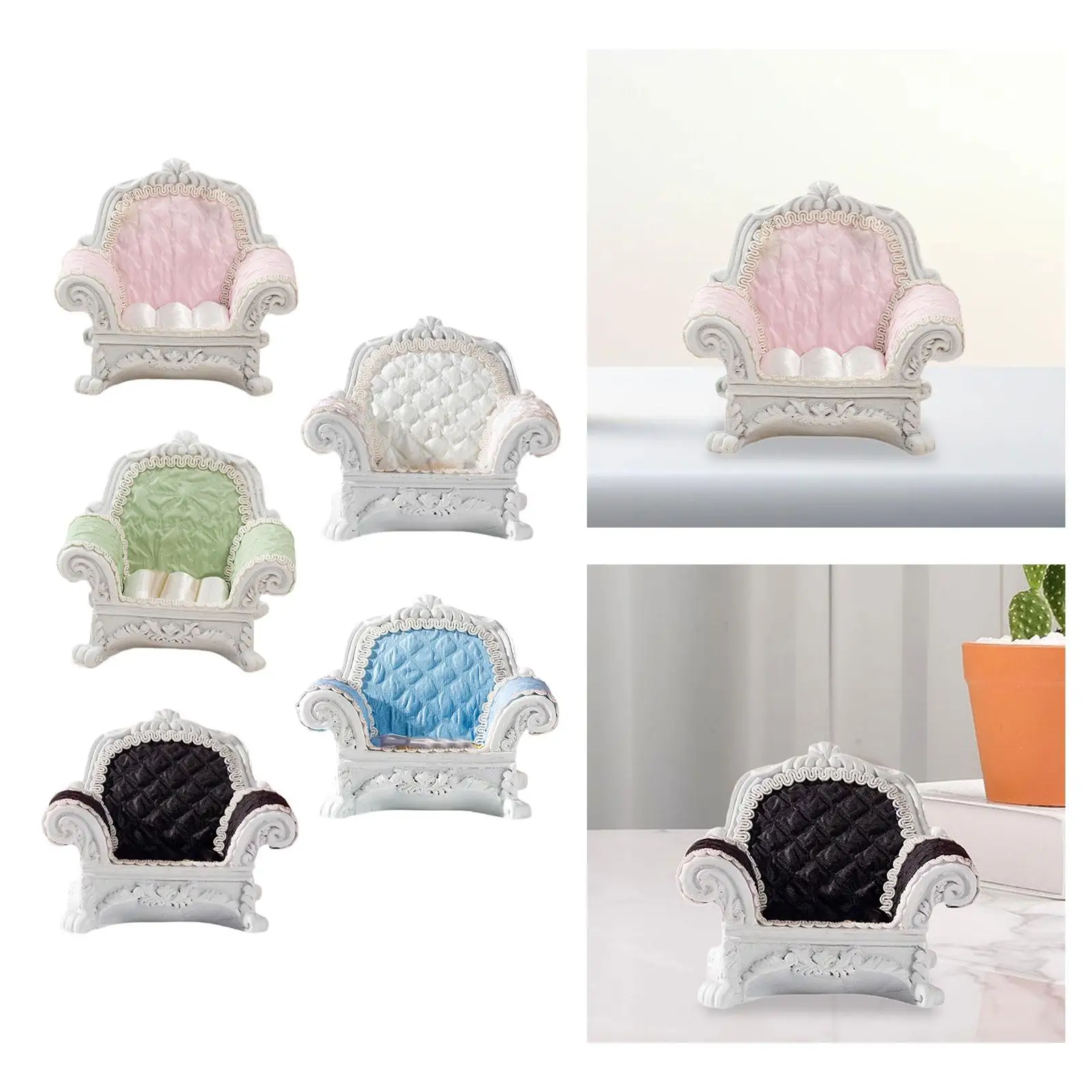 1/12 Dollhouse Single Sofa Miniature Model Furniture Accessories Fine