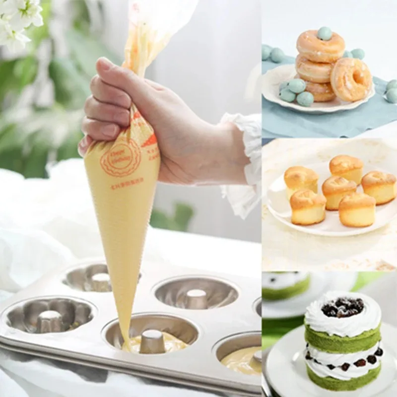 Premium Disposable Food Grade Plastic Pastry Bag For Thick Cake Cream Laminating Bag