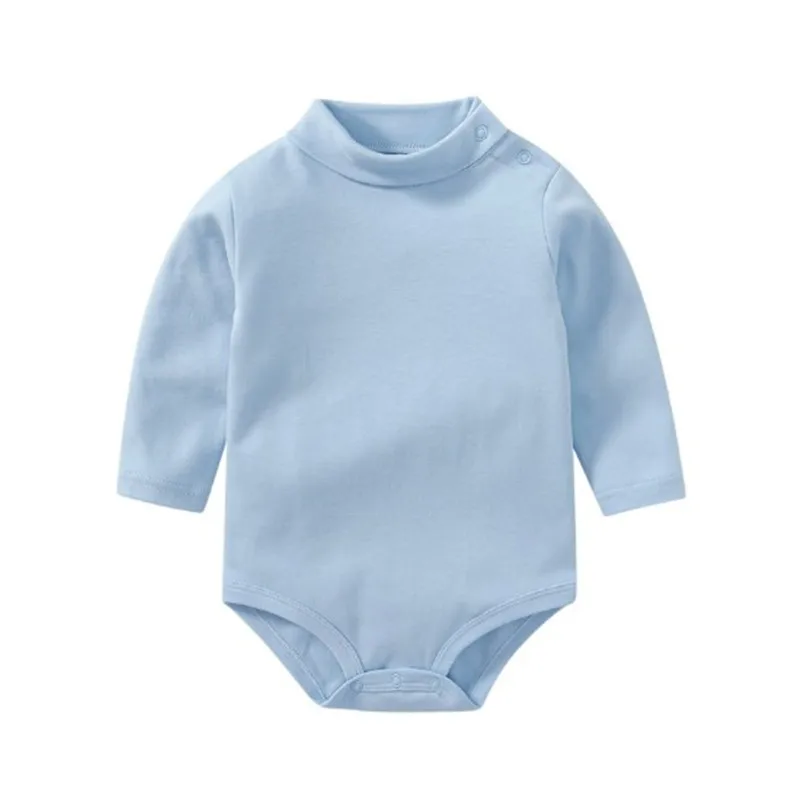 Baby Boys Girls Bodysuits Long Sleeve Cotton Romper Body Infant Bebe Solid Lapel Pullover Spring Fall Winter Brand kid Clothes