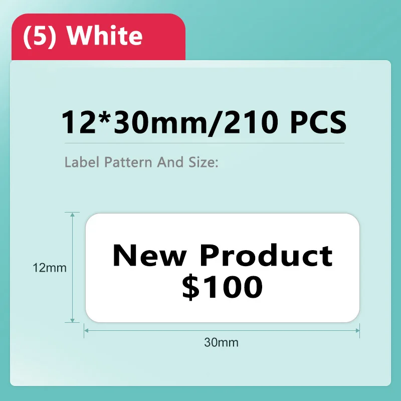 Niimbot D11/D101/D110 Mini Draagbare Printer Witte Tape Sticker Papers Waterdicht Anti-Olie Geen Lijm Thermische Label printer Nieuwe