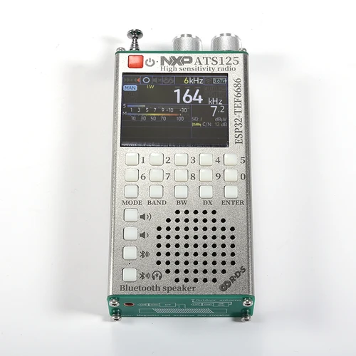 휴대용 ATS125 라디오 수신기 PE5PVB ESP32-TEF6686 LW AM FM 단파(안테나 배터리 LCD 포함)