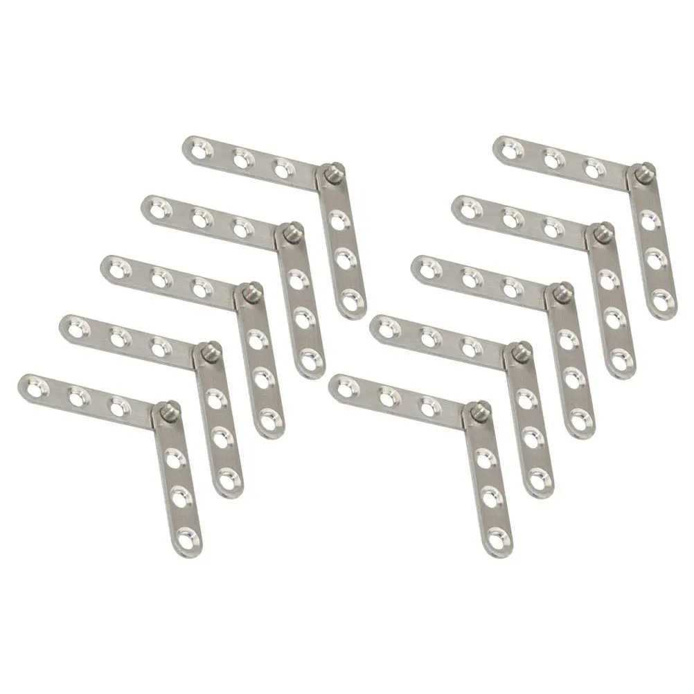 

10Pcs Stainless Steel Pivot Hinges Heavy Duty 360 Degree Rotating Hidden Door Hinges for Cabinet Doors Windows