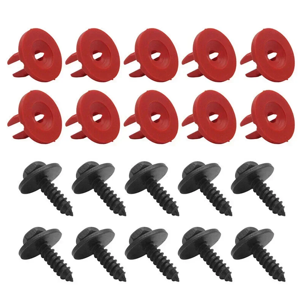20 pçs clipes de cobertura da bandeja inferior do motor parafusos capa inferior escudo guarda para ford focus ii 2004 - 2011 para volvo s40 v50 c30 s60 s80