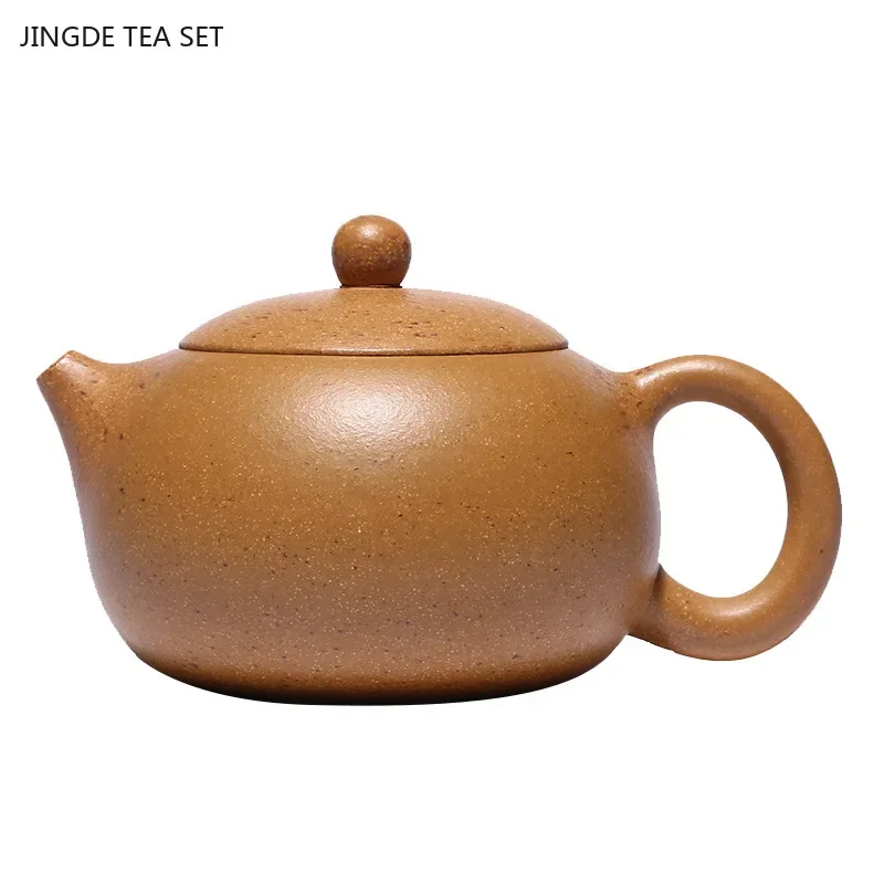 1PCS 280ml Yixing raw ore purple clay teapot section mud Xishi Tea infuser Custom purple clay tea set handmade filter teapot