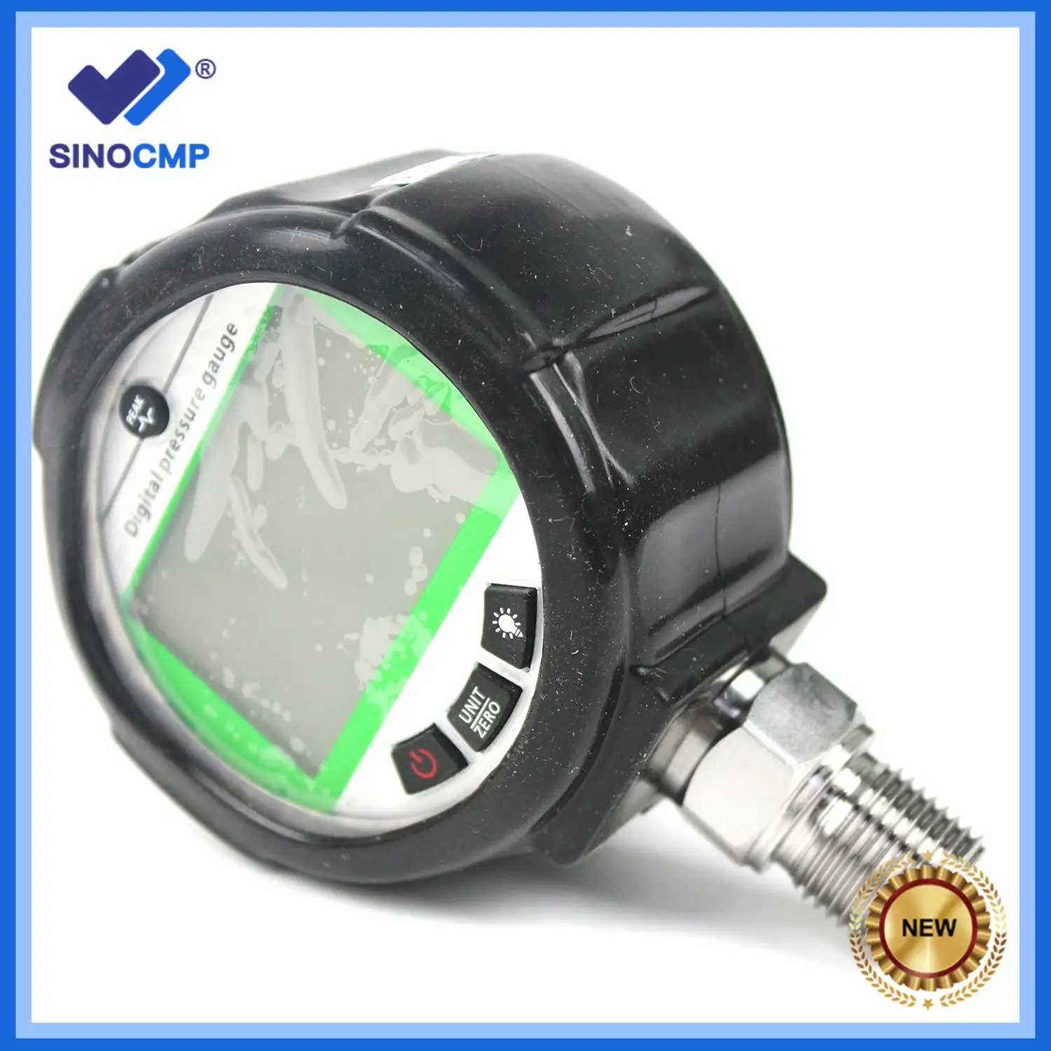 

80Mpa New Digital Pressure Gauge with Housing Dynamic Pressure Display Gauge 1/4NPT 12000PSI 4.5V Excavator Accessories