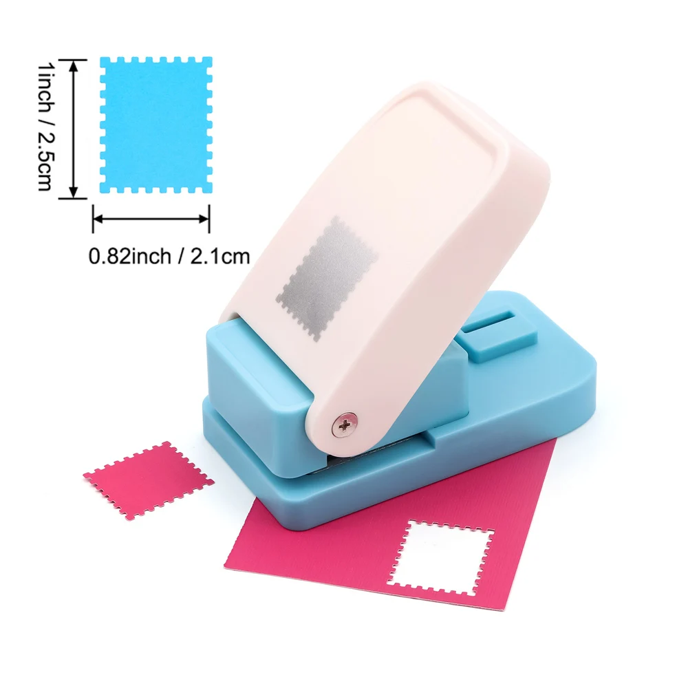 4-formaat rechthoekige postzegel punch ware rechthoek ambachtelijke hendel punch handgeschept papier punch voor knutselen scrapbooking kaarten, doe-het-zelf