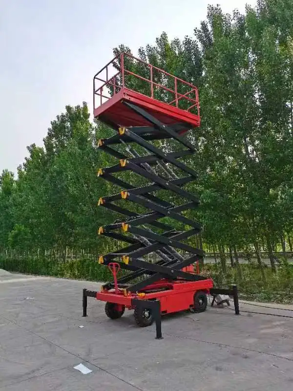 Table élévatrice à ciseaux hydraulique entièrement électrique mini petite Ali 20 pieds 30 pieds 40 pieds