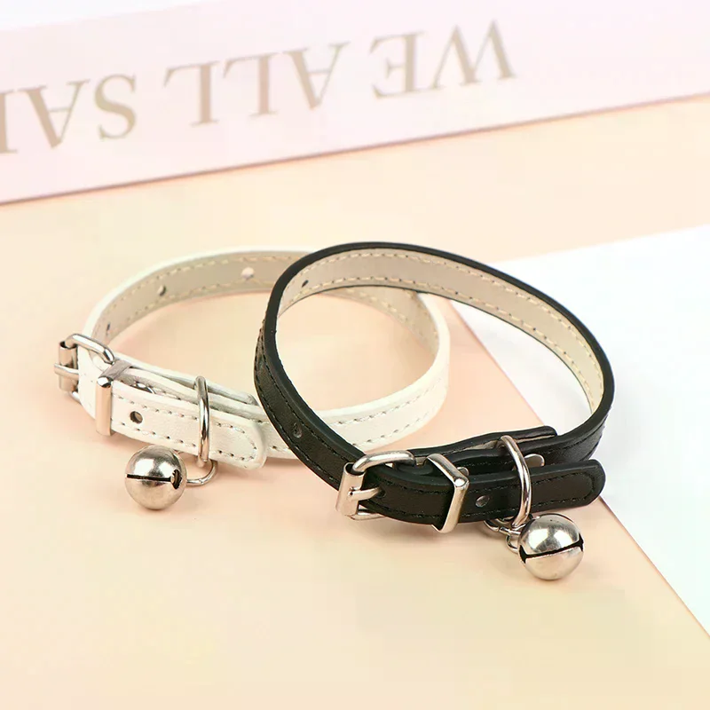 1Pc 25cm Doll Black/White Cotton Leather Collar Bell Star Idol Doll Accessories Photo Props