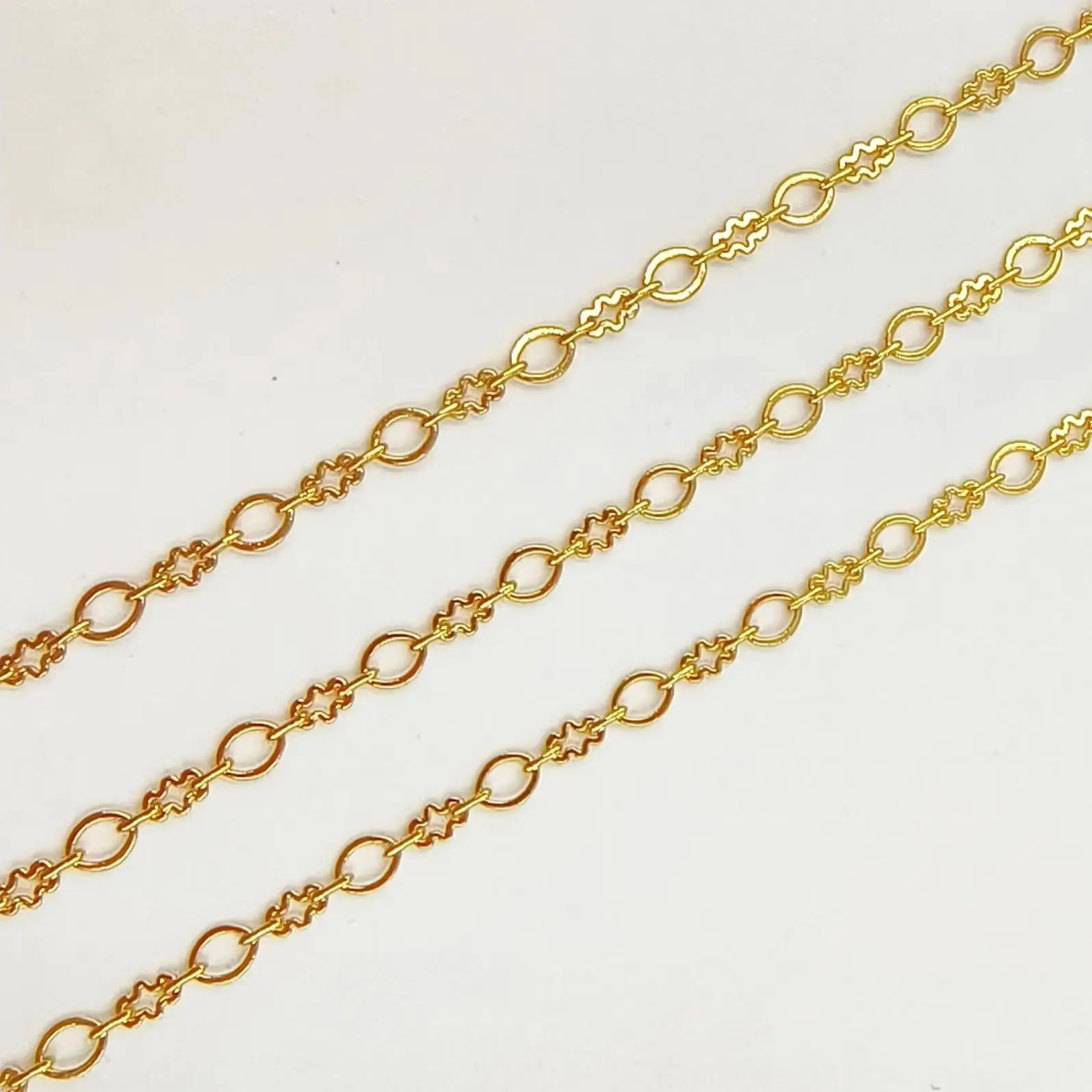 WT-BFN031 WKT Simple Style Small O Chain Yellow Brass With 18k Gold Necklace Party Women Fine Jewelry Gifts Procurement